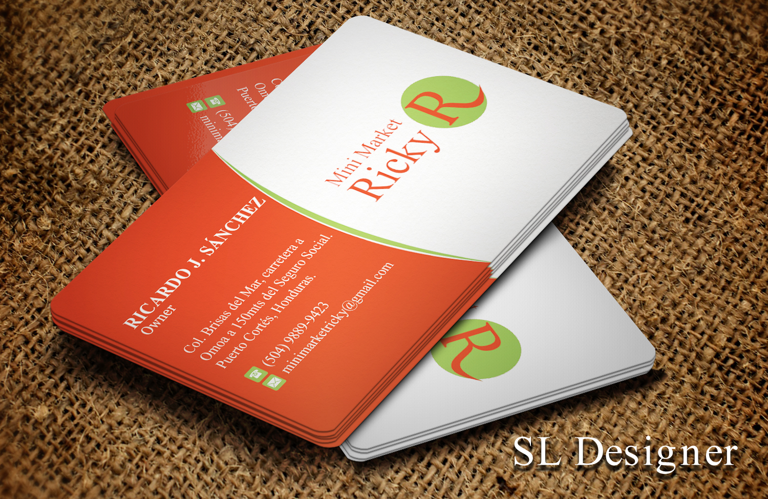 Business Card Design by SL Designer for Mini Market Ricky | Design #8410081