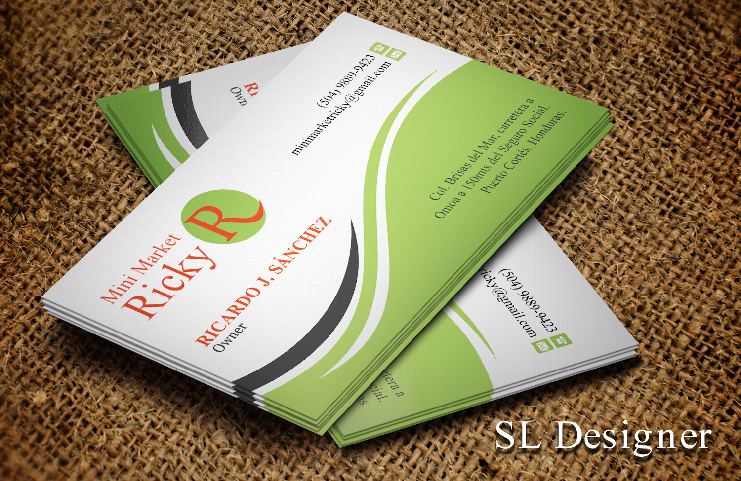 Diseño de Tarjeta de Presentación por SL Designer para Mini Market Ricky | Diseño #8410089