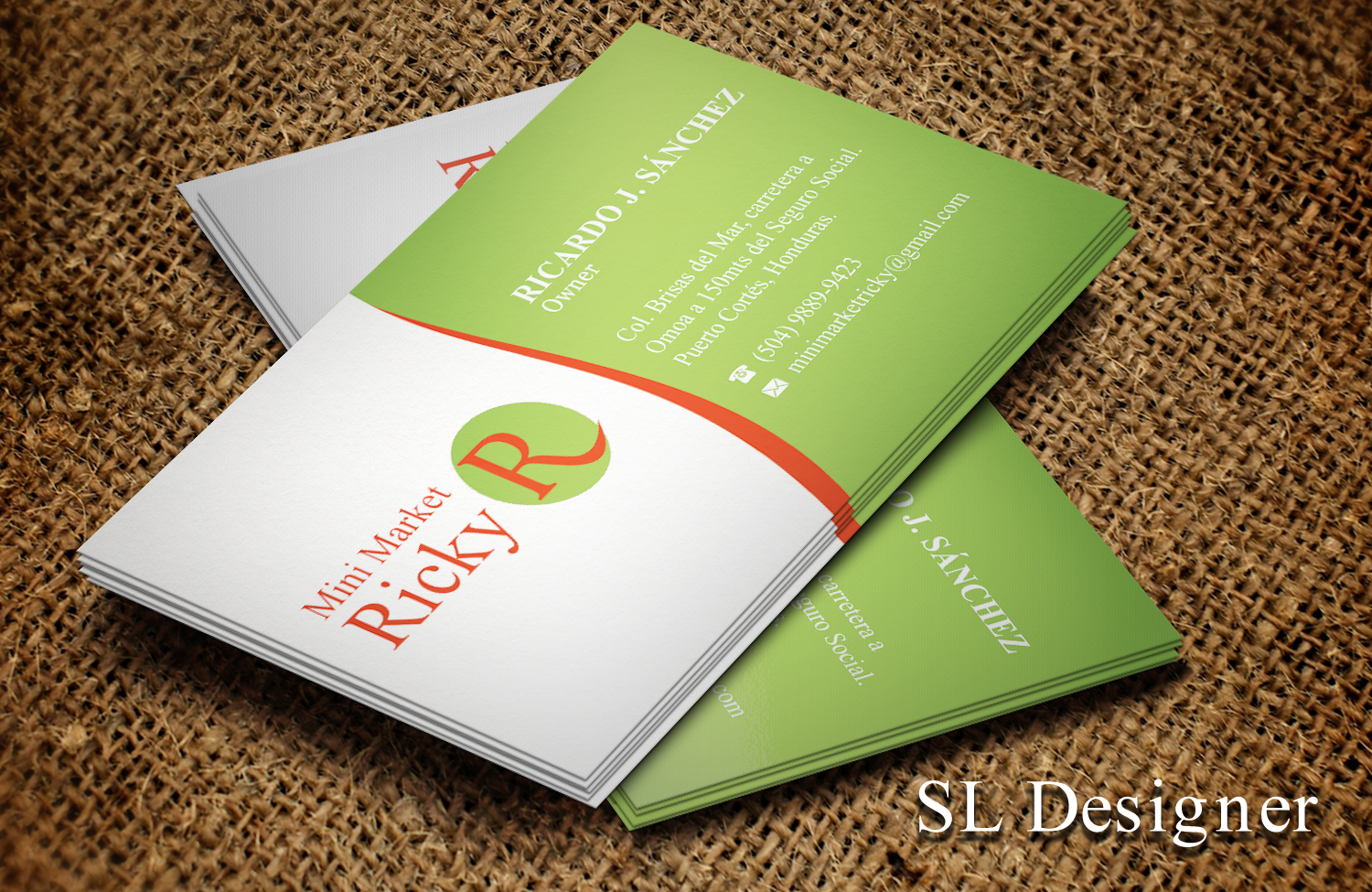 Diseño de Tarjeta de Presentación por SL Designer para Mini Market Ricky | Diseño #8410091