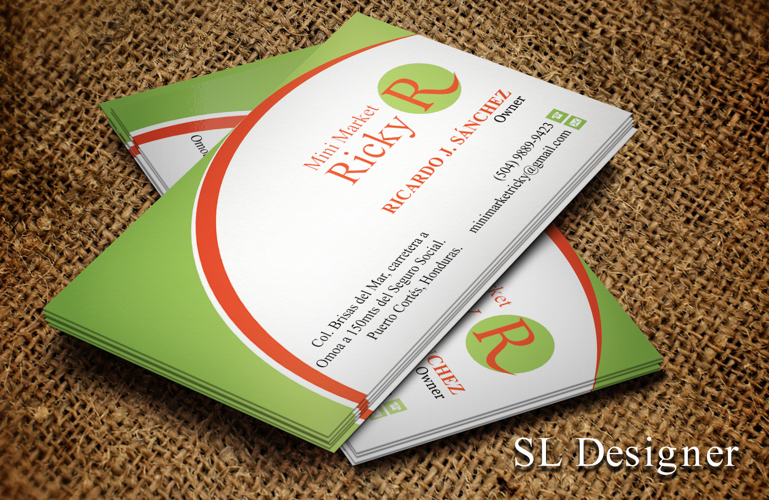 Diseño de Tarjeta de Presentación por SL Designer para Mini Market Ricky | Diseño #8410099