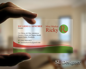 Business Card Design by SL Designer for Mini Market Ricky | Design: #8410105