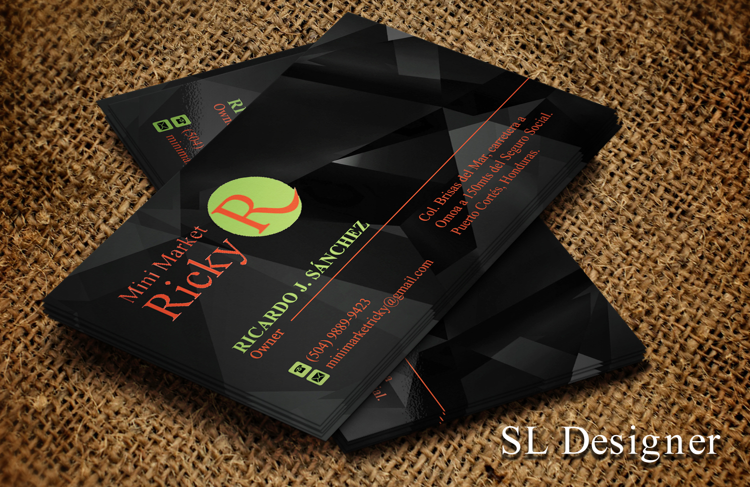 Diseño de Tarjeta de Presentación por SL Designer para Mini Market Ricky | Diseño #8410474