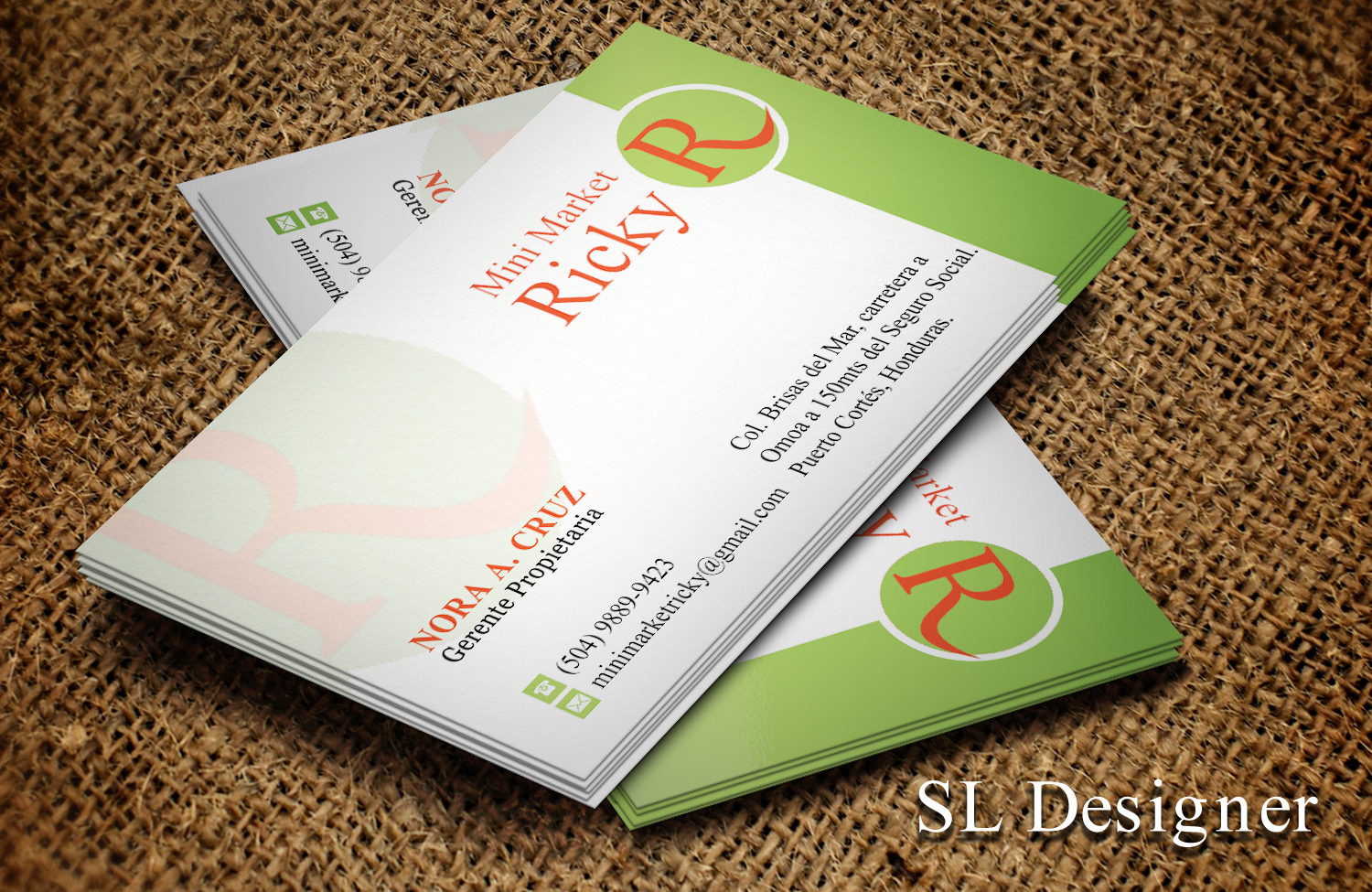 Diseño de Tarjeta de Presentación por SL Designer para Mini Market Ricky | Diseño #8418961