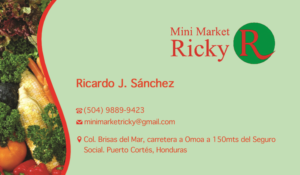 Business Card Design by Unique Styles for Mini Market Ricky | Design: #8408963