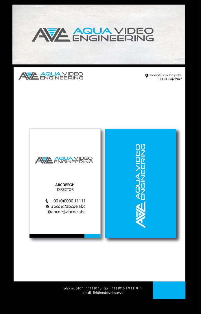 Logo Design by colour splash for Aqua Video Engineering | Design: #8492771