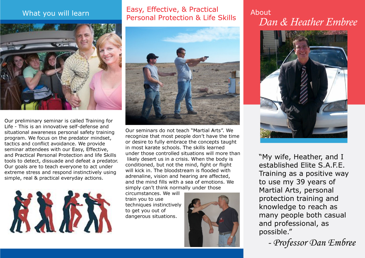 Flyer Design by Parul for Elite S.A.F.E. Training LLC | Design #9188441
