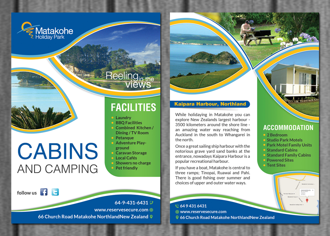 Flyer Design by creative.bugs for matakohe holiday park | Design #8454931