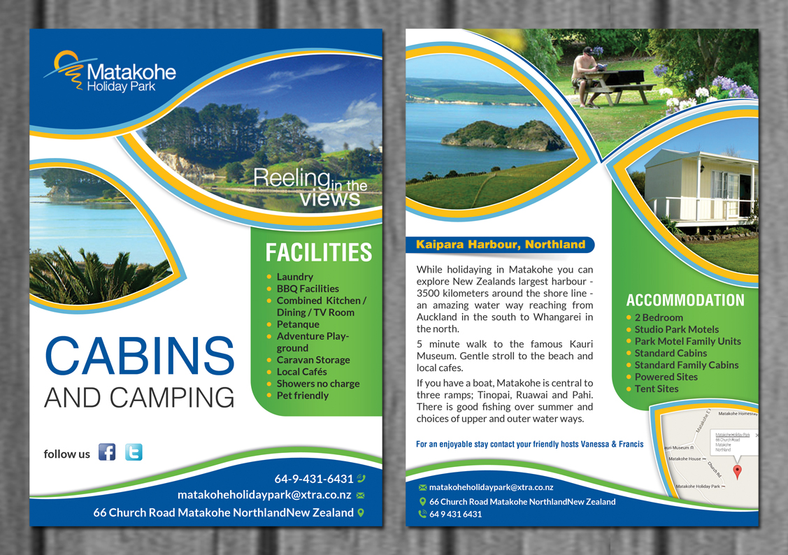 Flyer Design by creative.bugs for matakohe holiday park | Design #8466573