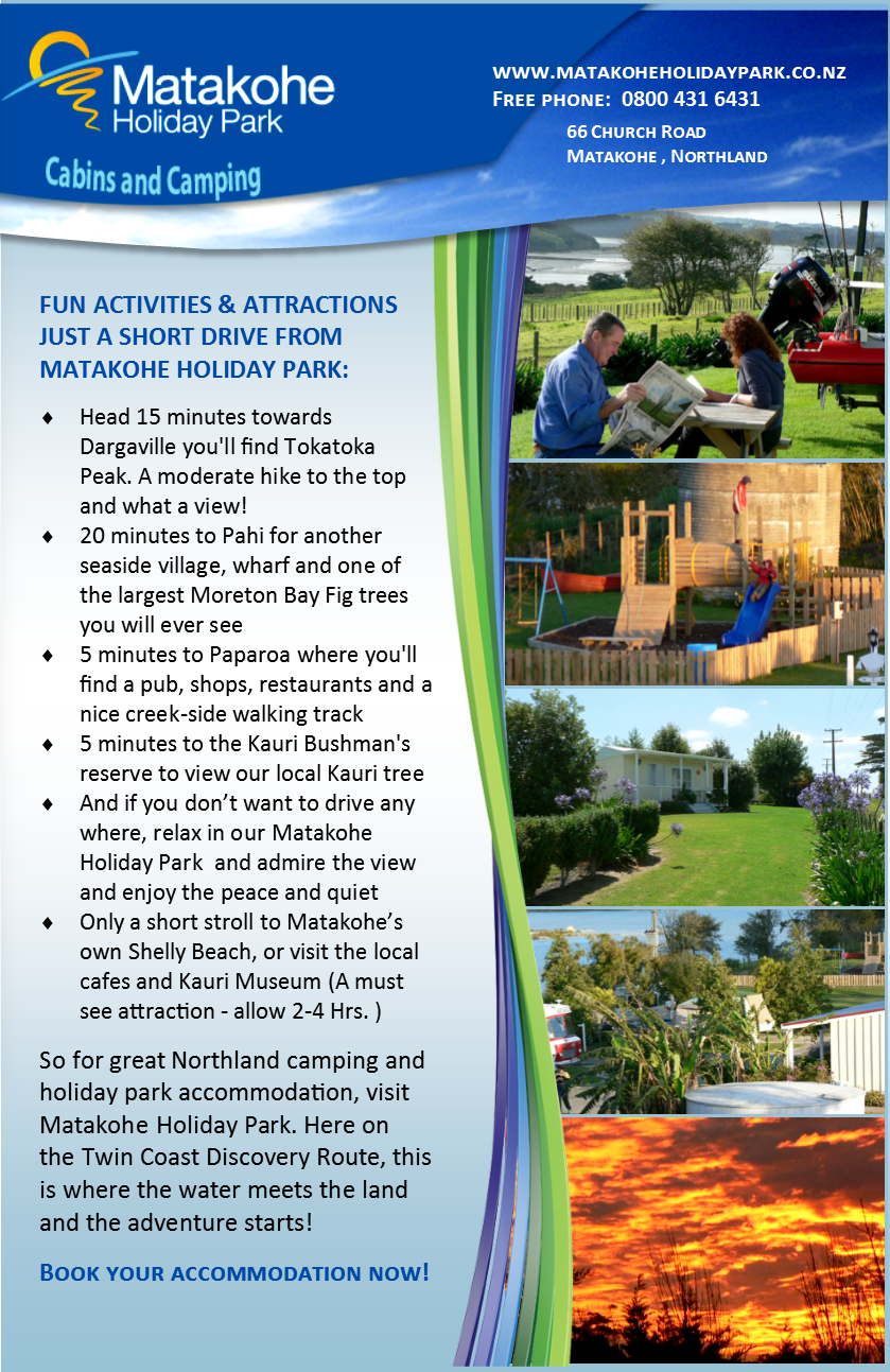 Flyer Design by citygirl17 for matakohe holiday park | Design #8443931