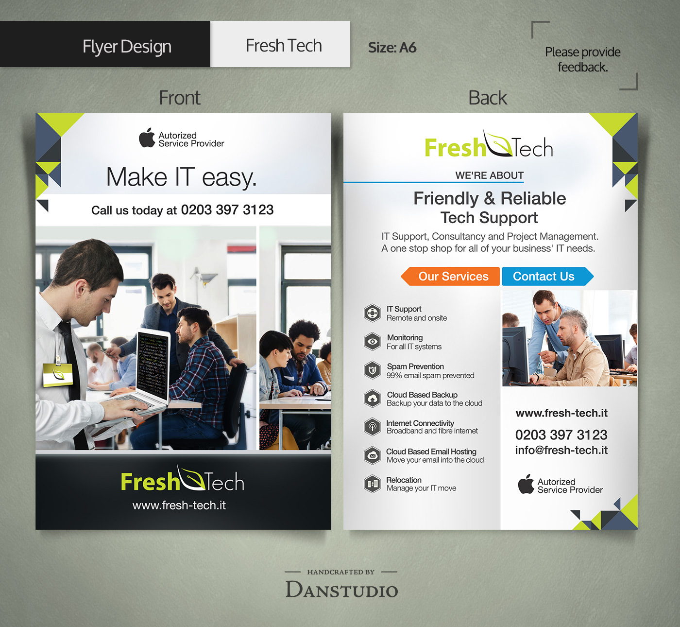 Flyer-Design von danstudio für Fresh Tech Ltd | Design #8476473