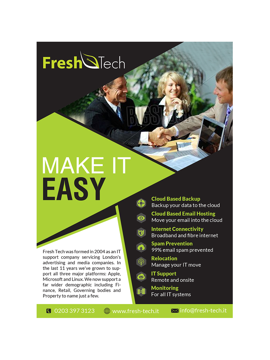 Flyer Design by debdesign for Fresh Tech Ltd | Design #8430320