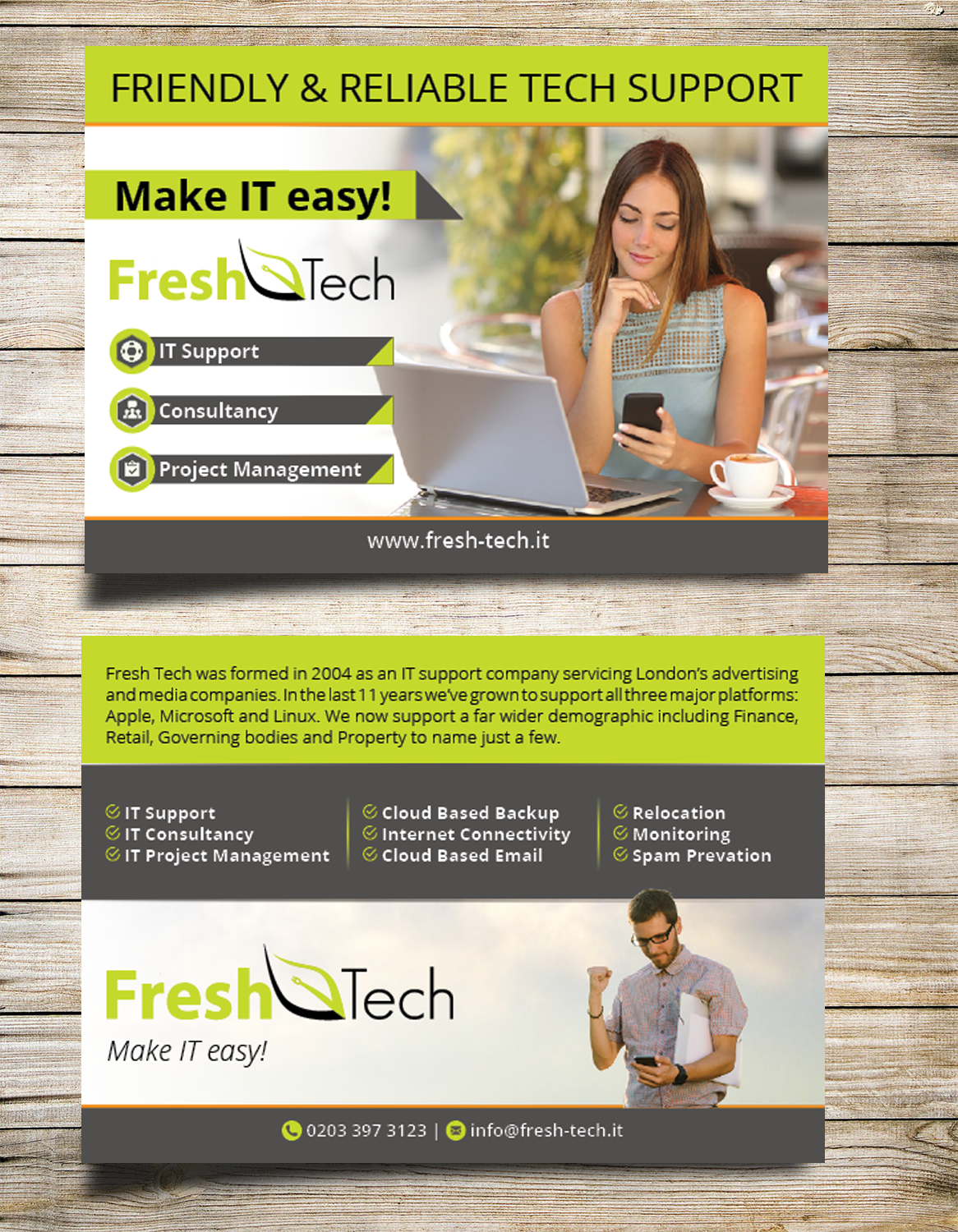 Flyer Design by Masha K for Fresh Tech Ltd | Design #8450769