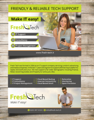 Flyer-Design von Masha K für Fresh Tech Ltd | Design #8450769