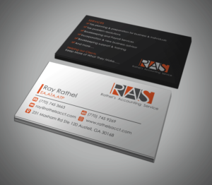 Business Card Design by Riz' for Rathel's Accounting Service | Design #8418955