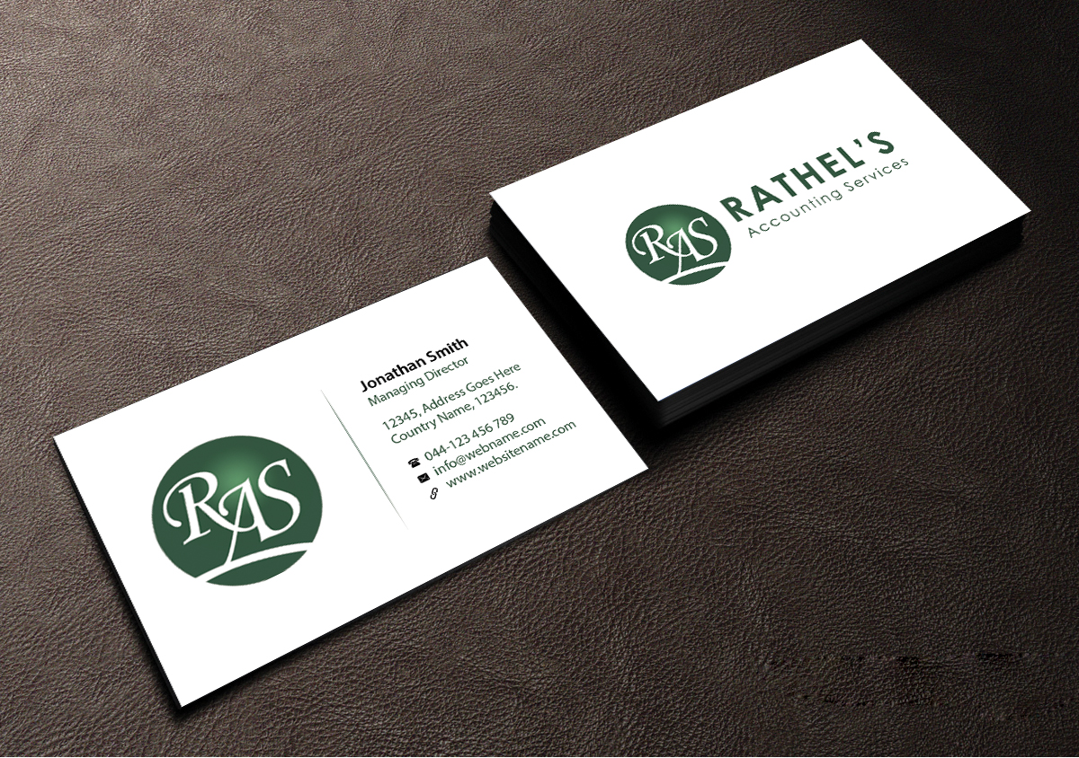 Business Card Design by Creations Box 2015 for Rathel's Accounting Service | Design #8425415