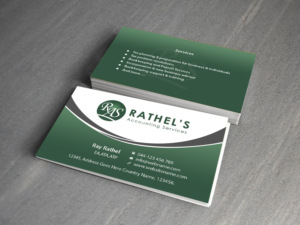 Business Card Design by Creations Box 2015 for Rathel's Accounting Service | Design: #8425443