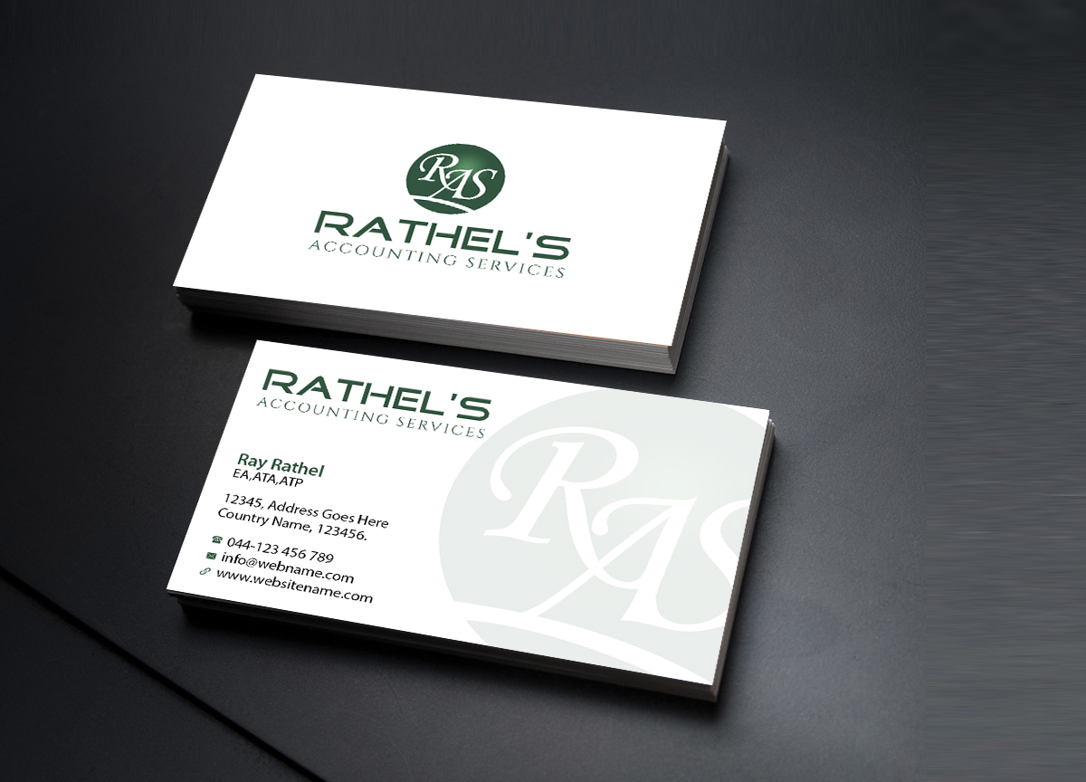 Business Card Design by Creations Box 2015 for Rathel's Accounting Service | Design #8425468