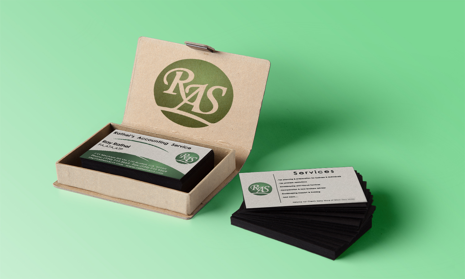 Business Card Design by Nagaty for Rathel's Accounting Service | Design #8423207