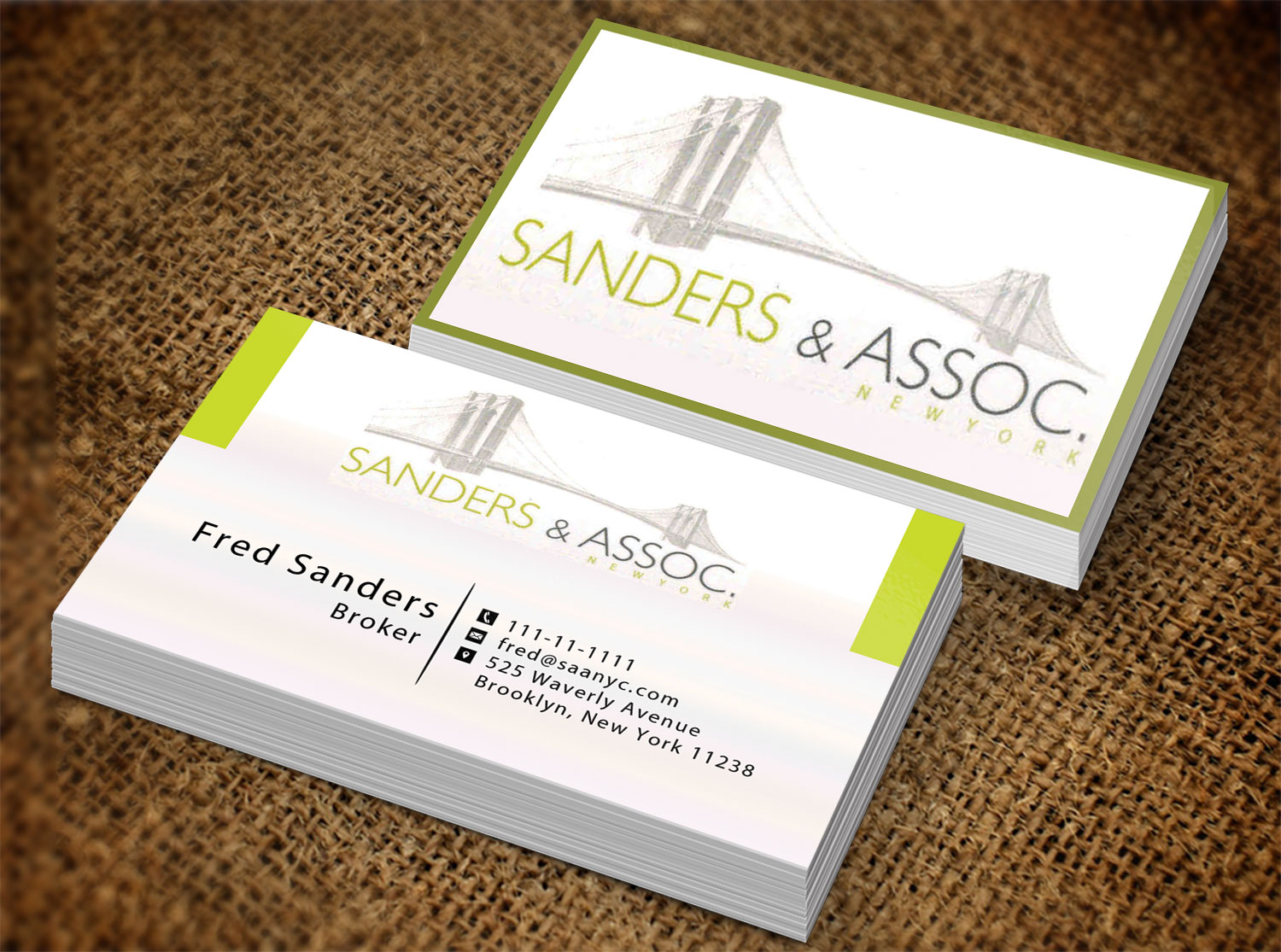 Diseño de Tarjeta de Presentación por Lanka Ama para sanders & associates | Diseño #8420246