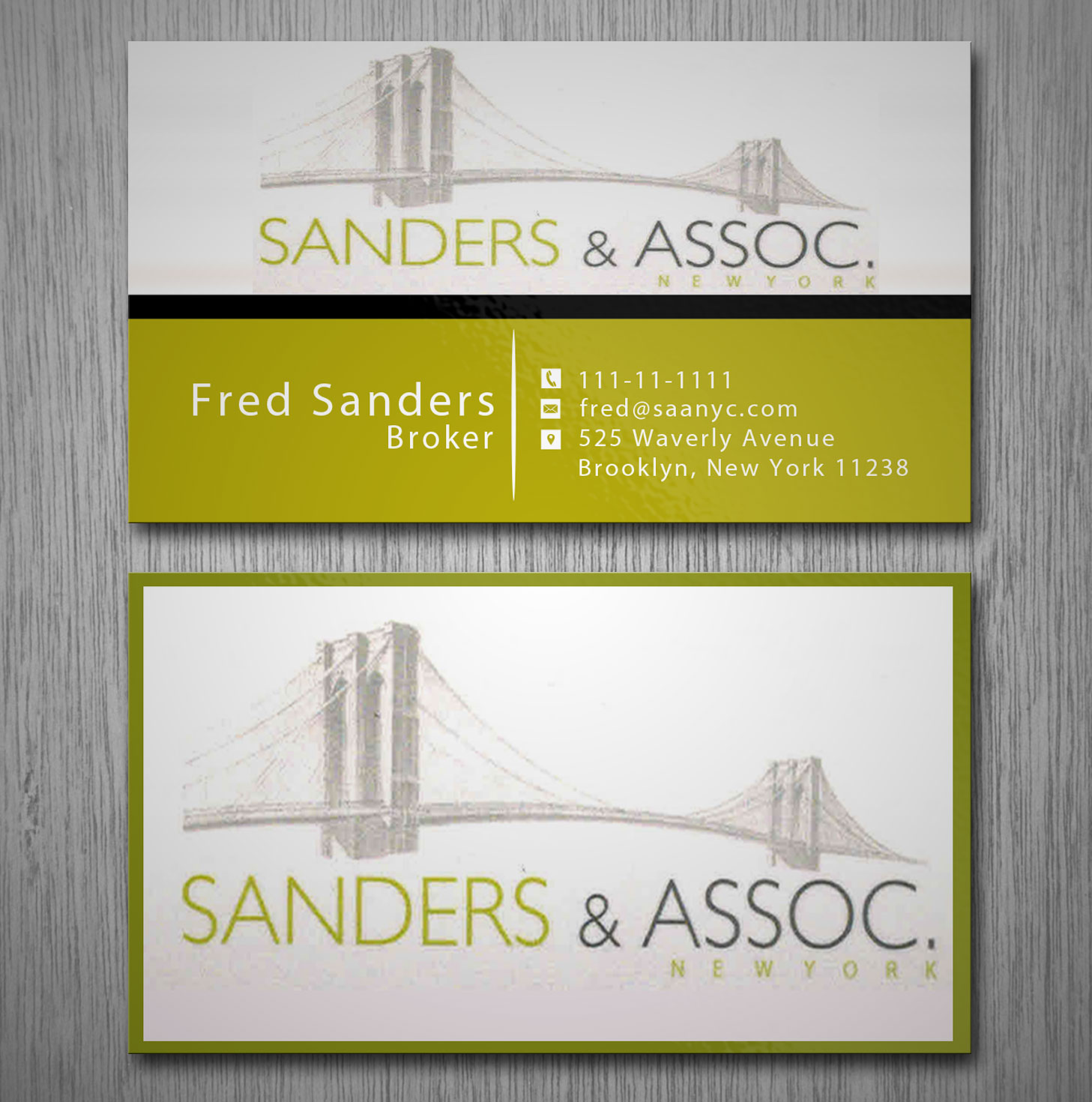 Diseño de Tarjeta de Presentación por Lanka Ama para sanders & associates | Diseño #8420247