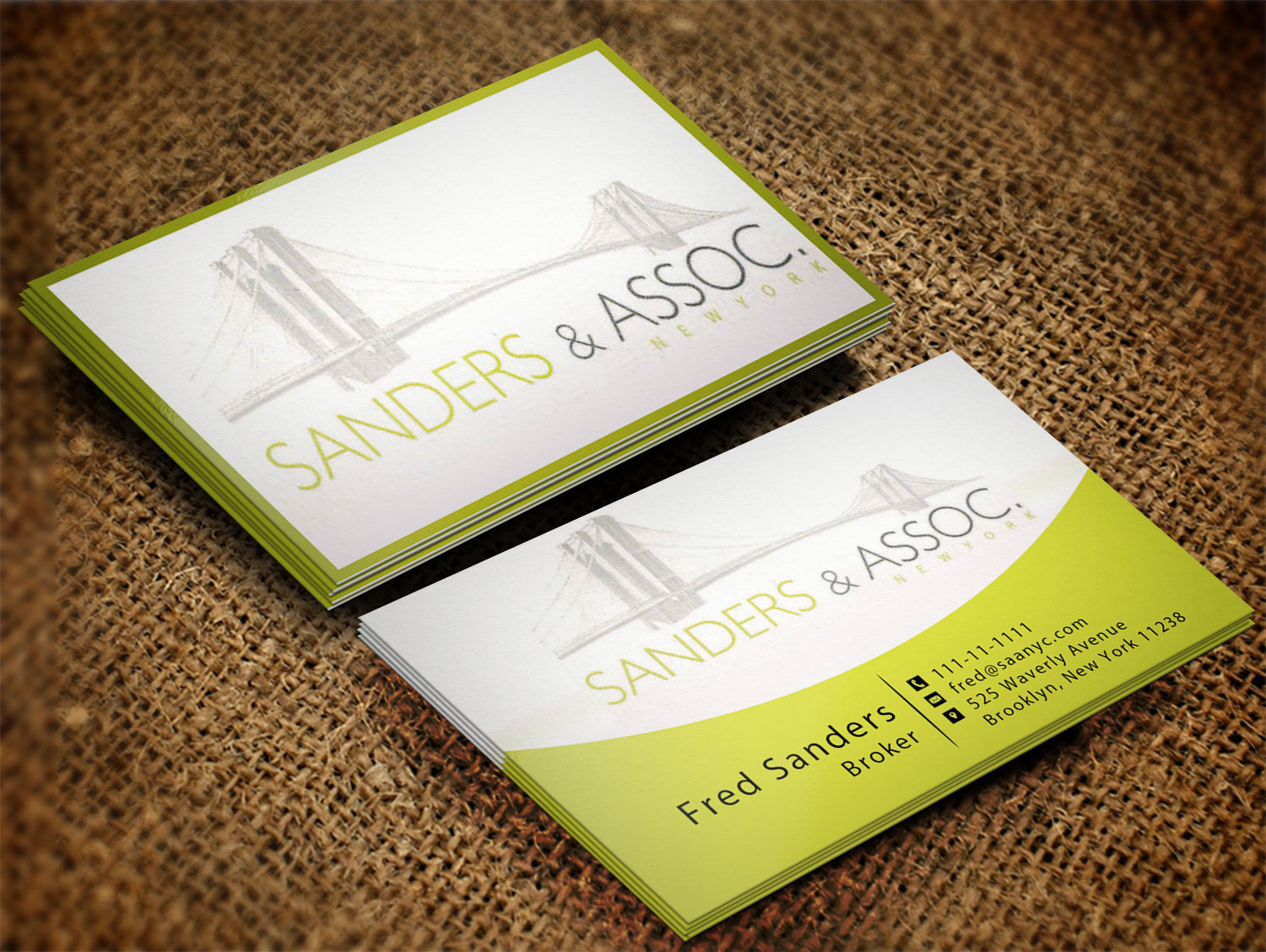 Diseño de Tarjeta de Presentación por Lanka Ama para sanders & associates | Diseño #8420248