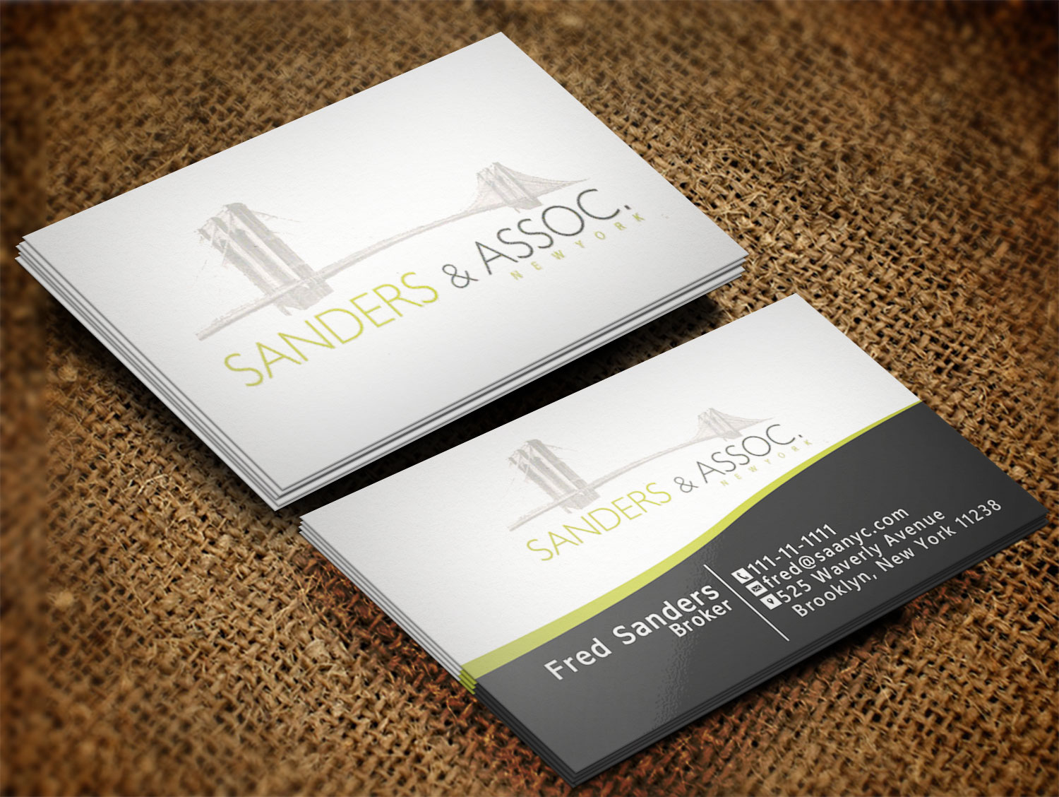 Diseño de Tarjeta de Presentación por Lanka Ama para sanders & associates | Diseño #8420250