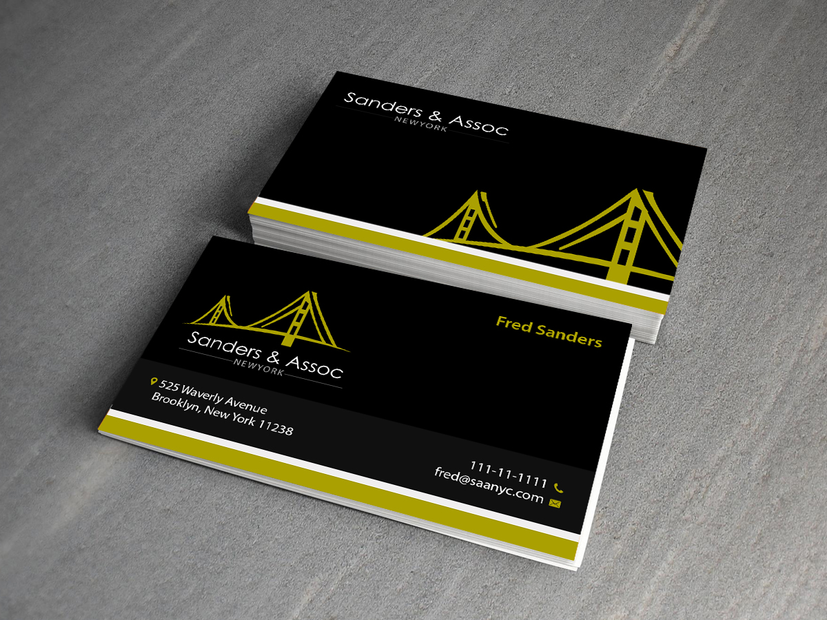 Business Card Design by Creations Box 2015 for sanders & associates | Design #8433685