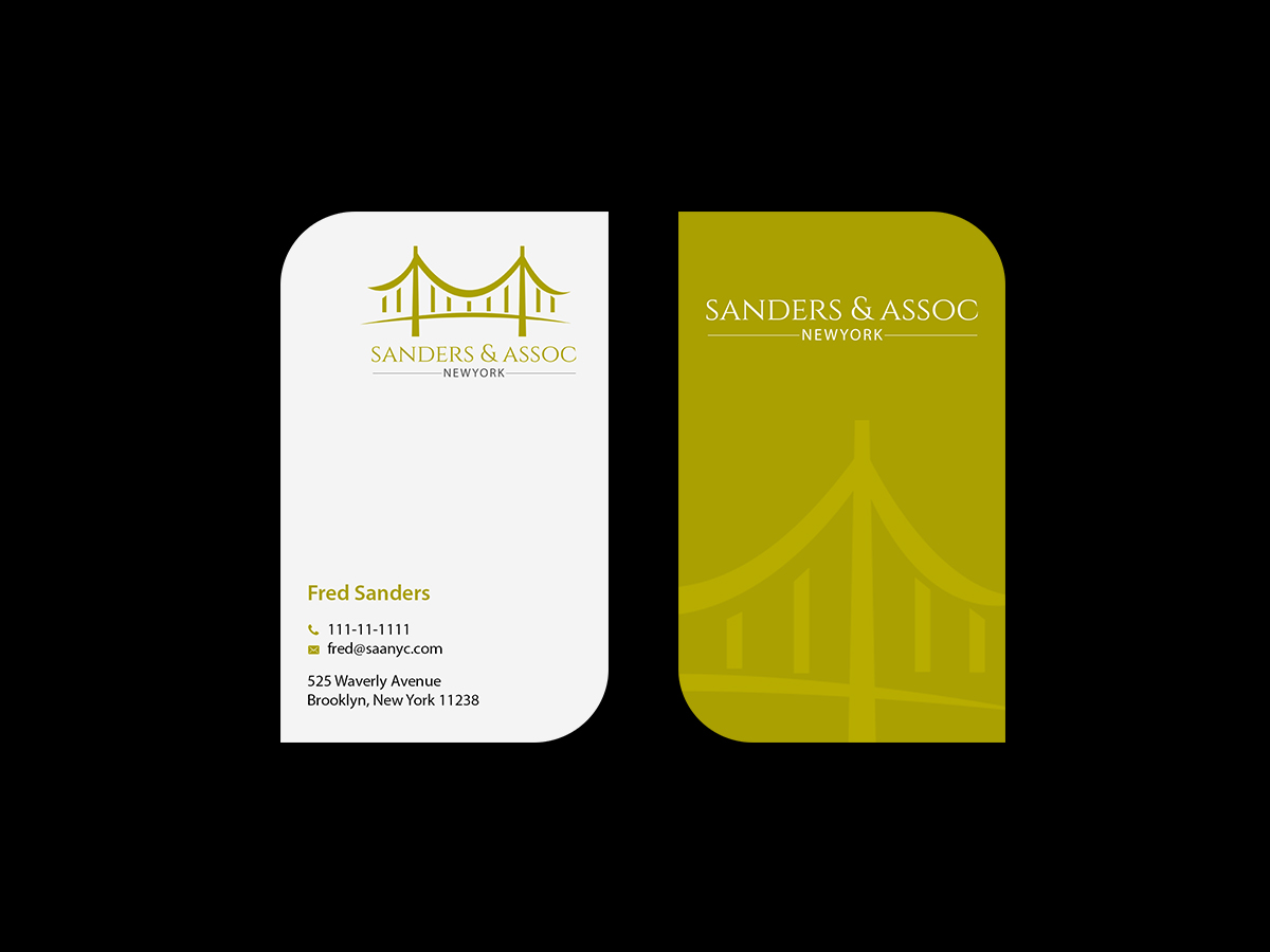Business Card Design by Creations Box 2015 for sanders & associates | Design #8433692