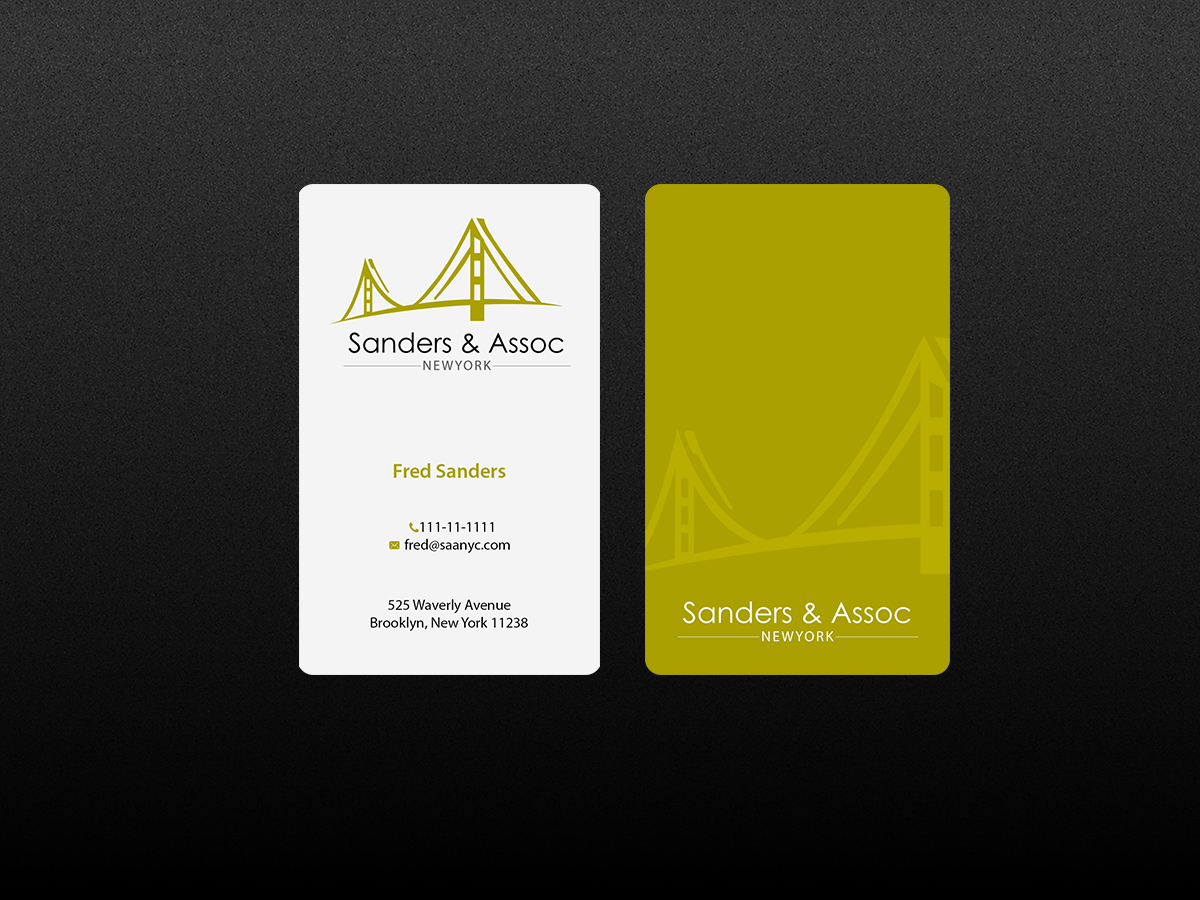Design de Carte de Visite par Creations Box 2015 pour sanders & associates | Design #8433702