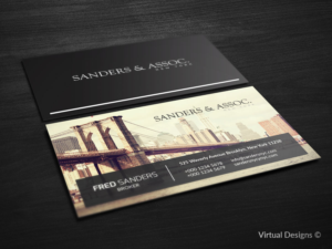 Visitenkarten-Design von SyncFuse™ Solutions für sanders & associates | Design #8426167