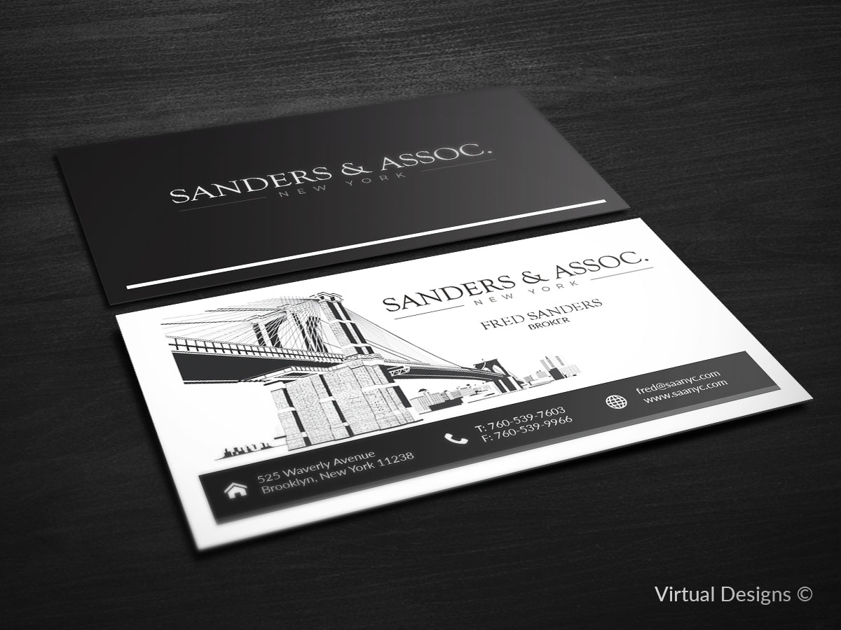 Visitenkarten-Design von SyncFuse™ Solutions für sanders & associates | Design #8450804