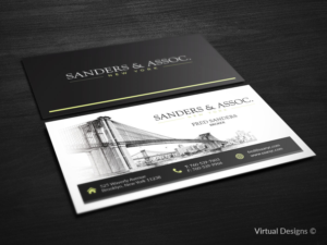 Visitenkarten-Design von SyncFuse™ Solutions für sanders & associates | Design: #8466991