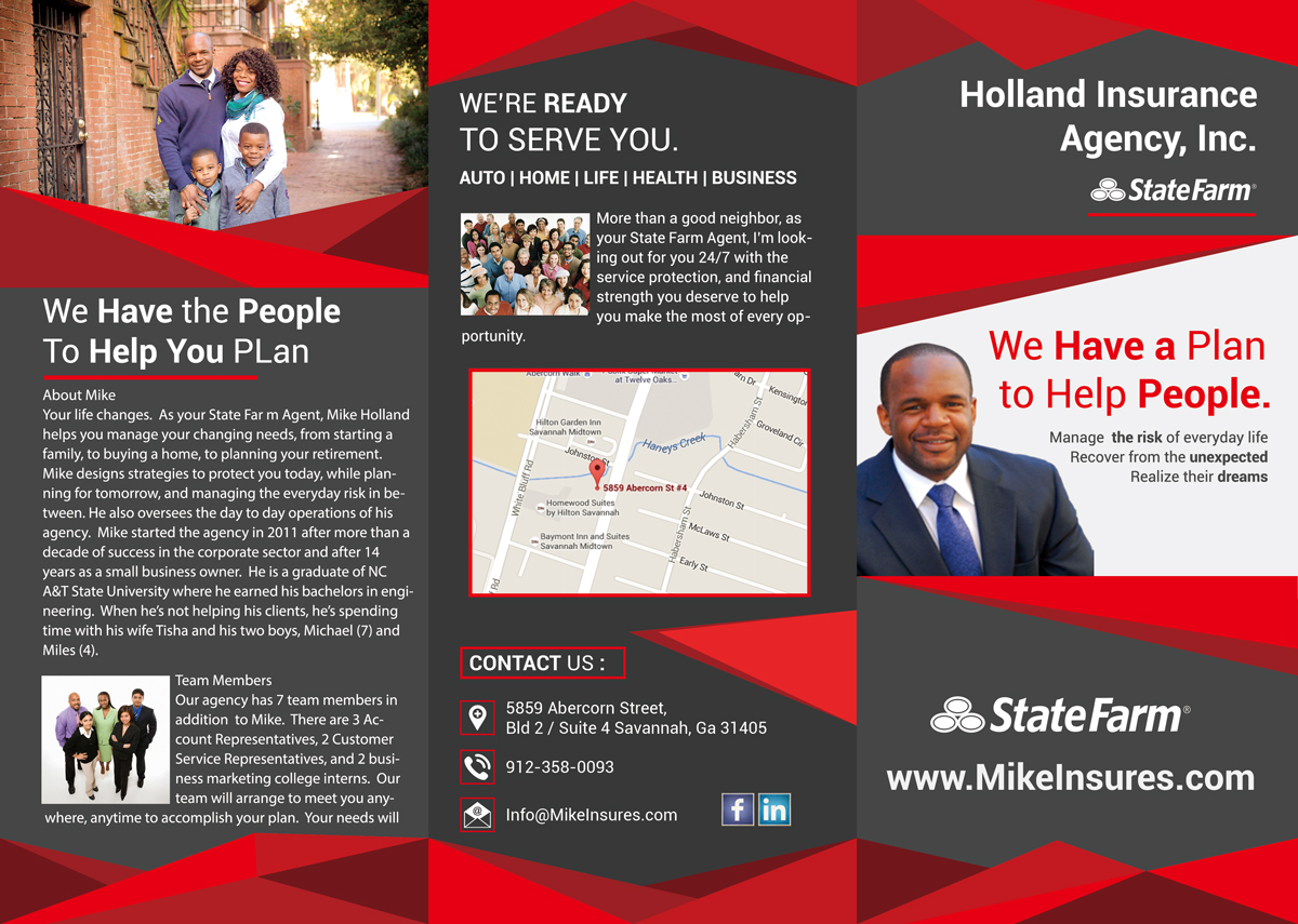 modern elegant insurance flyer design for state farm by selda cfc flyer