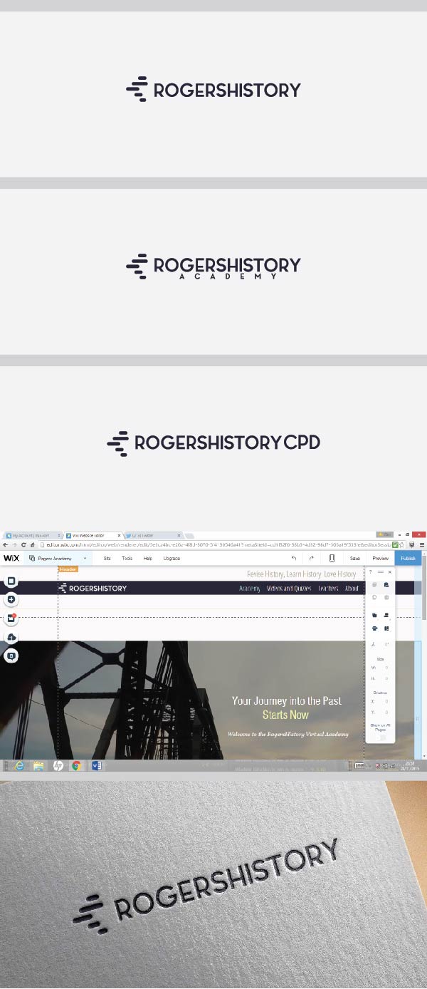 Logo-Design von Logo Xtudio für RogersHistory | Design #8493789