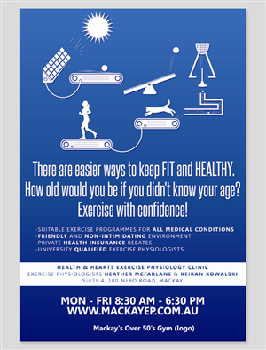 Poster Design Project for Over 50's Gym | Diseño de Póster por Senseless