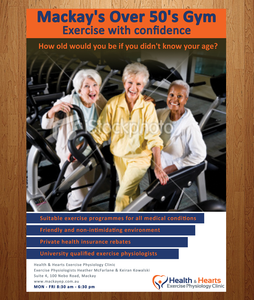 Poster Design by Anna  for Health and Hearts Exercise Physiology Clinic | Design #1993797