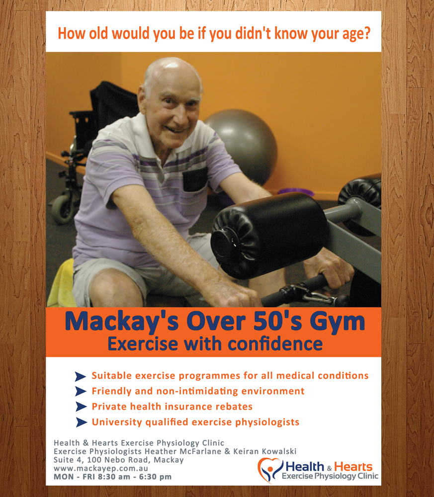 Poster Design by Anna  for Health and Hearts Exercise Physiology Clinic | Design #2013484