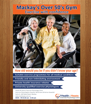 Poster Design by Anna  for Health and Hearts Exercise Physiology Clinic | Design: #2013695