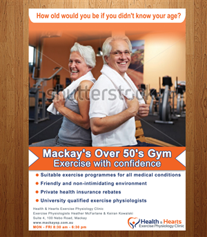 Poster Design by Anna  for Health and Hearts Exercise Physiology Clinic | Design: #2013698