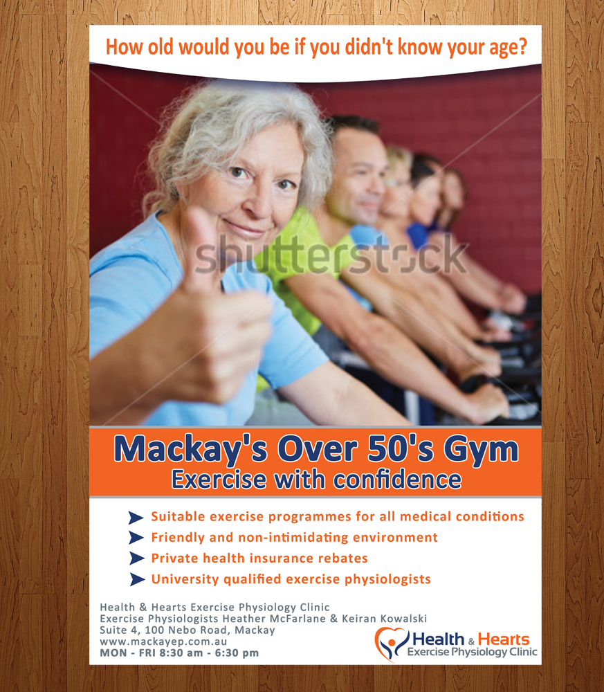 Poster Design by Anna  for Health and Hearts Exercise Physiology Clinic | Design #2013702