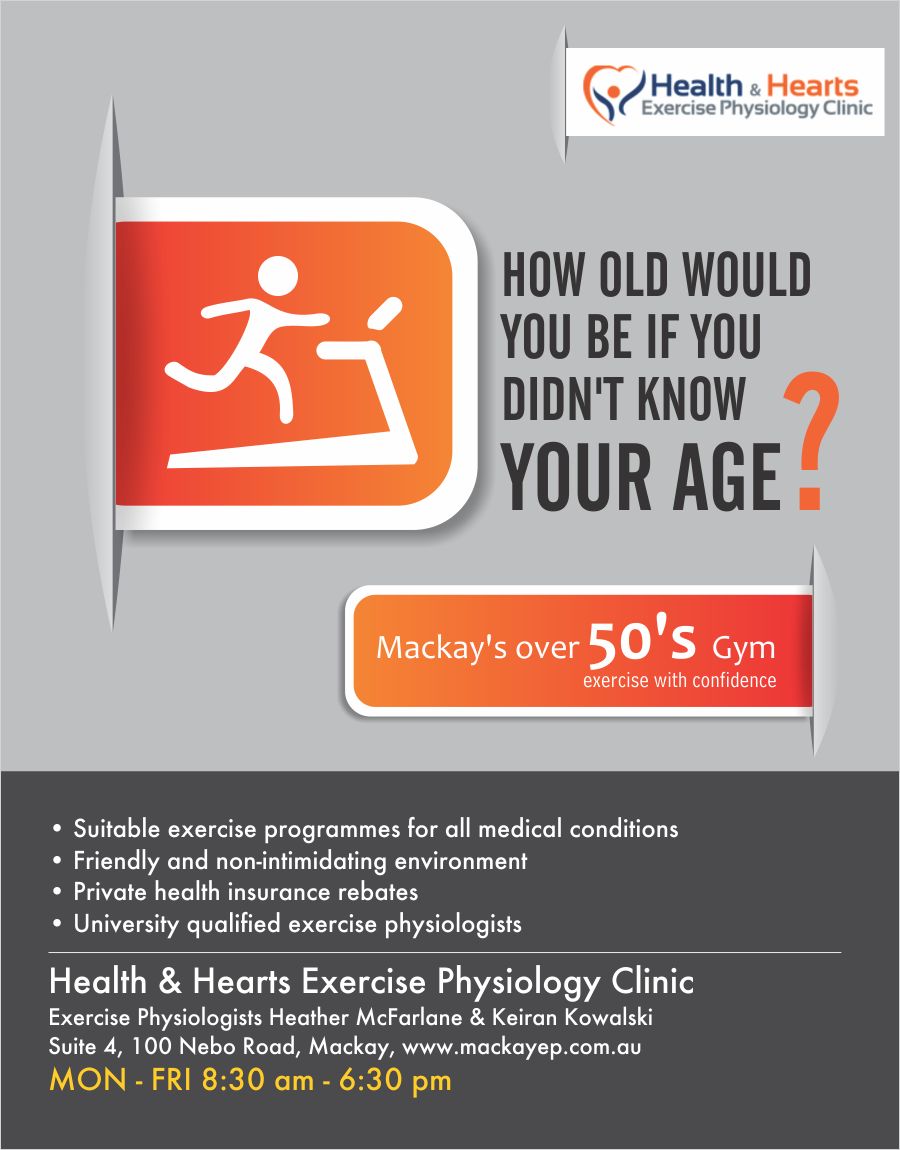 Poster Design by Purple Studio for Health and Hearts Exercise Physiology Clinic | Design #2027958