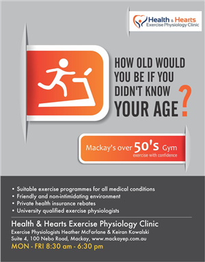 Poster Design by Purple Studio for Health and Hearts Exercise Physiology Clinic | Design: #2027958