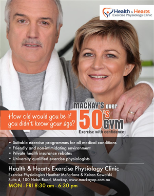 Poster Design by Purple Studio for Health and Hearts Exercise Physiology Clinic | Design: #2027962