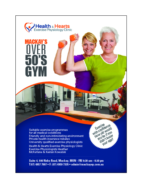 Poster Design by MasterMind for Health and Hearts Exercise Physiology Clinic | Design #2018470