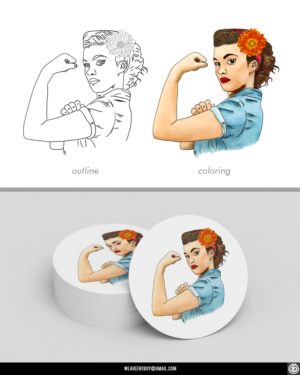 Tattoo inspired consumer product label  | Diseño Con Ilustración por Fatboy Graphic