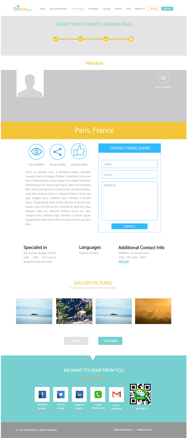 Design de Page d'Accueil par ruljak pour ce projet | Design #8462204