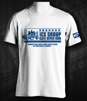 ICX Group Gate River Run T-shirt benefiting Boys and Girls Club of Northeast Florida | T-shirt Design by Jonya