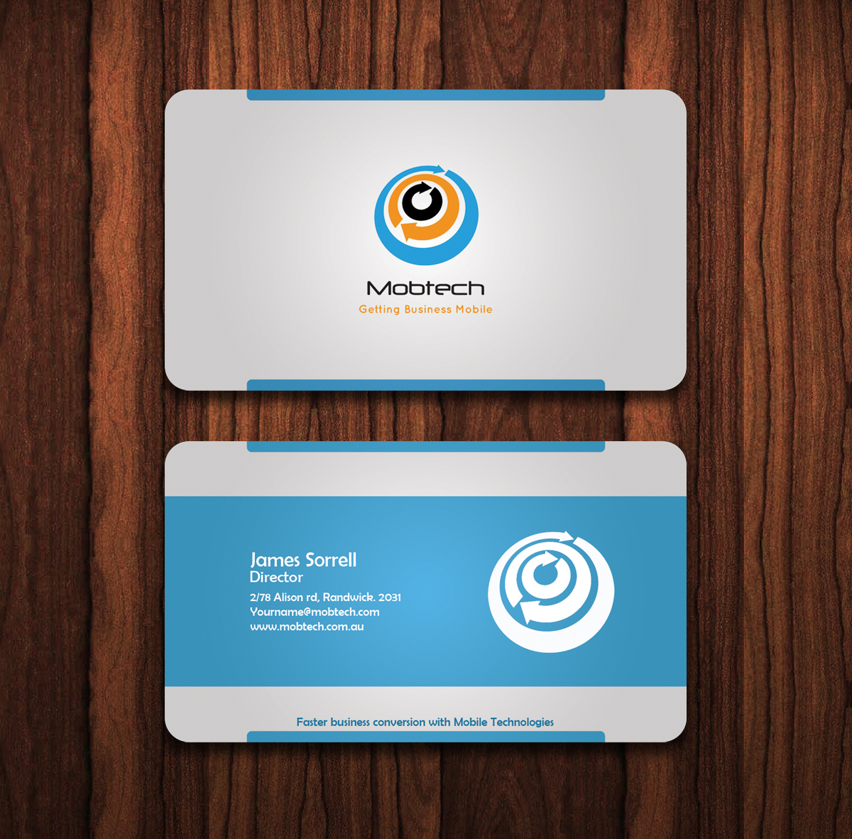 Business Card Design by TS Designs for MobTech | Design #1984222