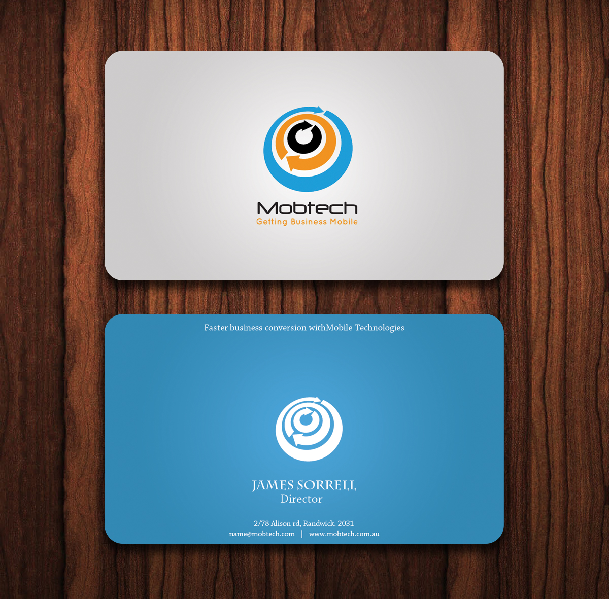 Business Card Design by TS Designs for MobTech | Design #1984589