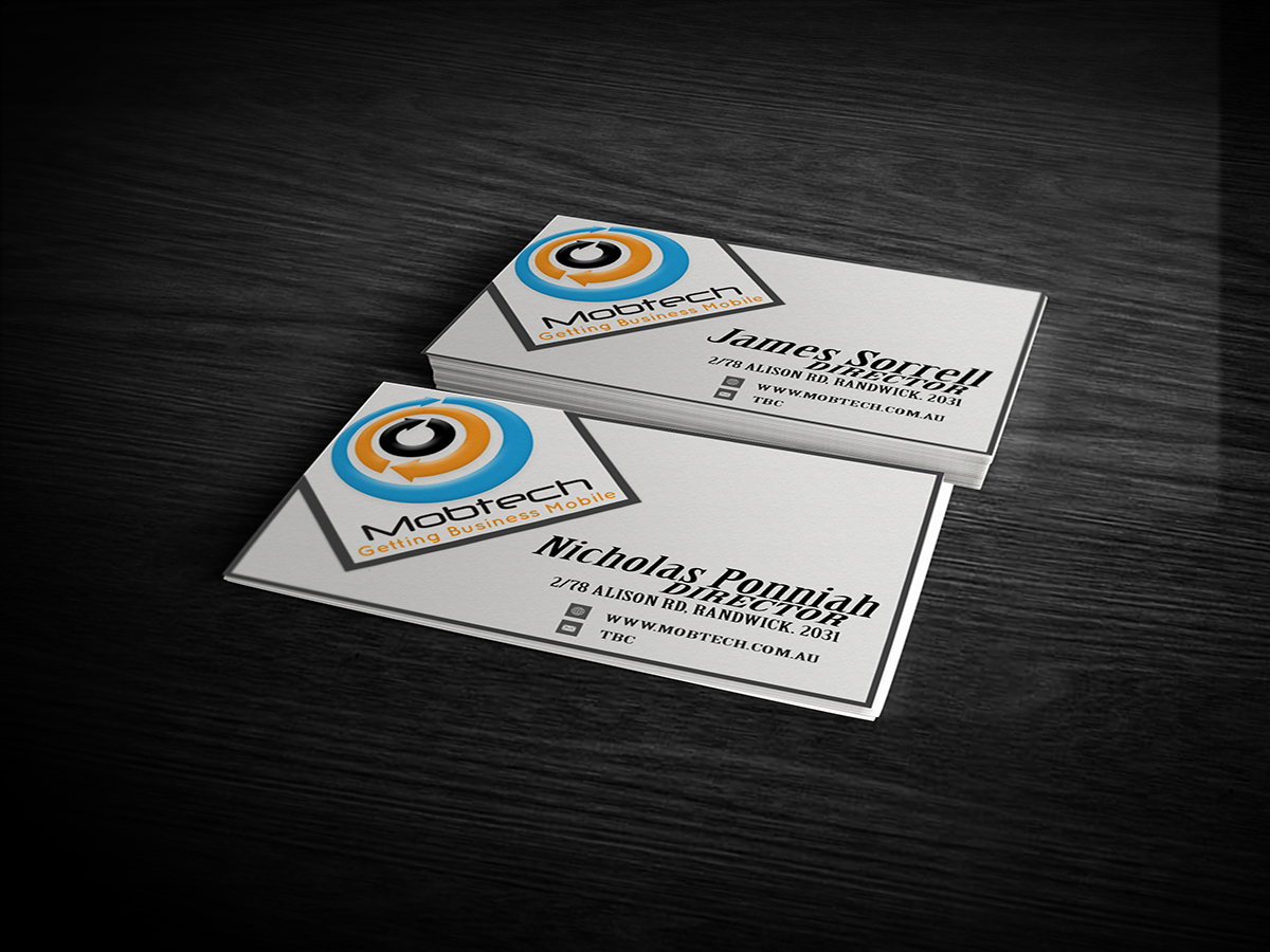 Business Card Design by biili for MobTech | Design #1984554